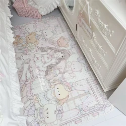 Cartoon Girl Carpet Living Room Bedroom Rugs Rabbit Bear Animal Rectangular Large Cute Bedside Carpets Home Decoration Floormat