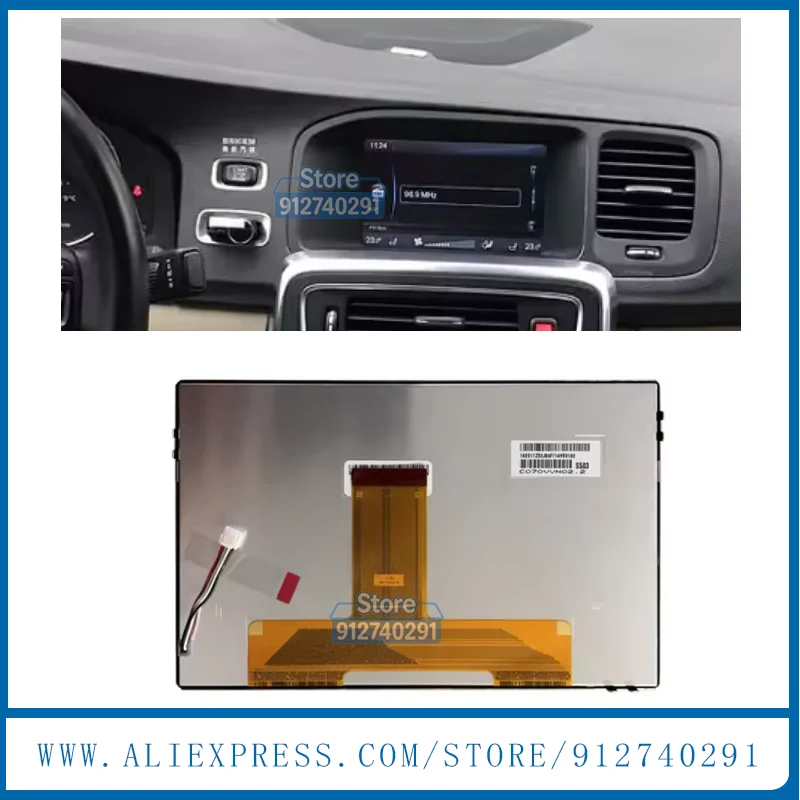 

Original 7 Inch LCD Display Screen For Volvo S60L Car GPS Navigaiton System C070VVN02.0 C070VVN02.1 C070VVN02 LCD Replacement