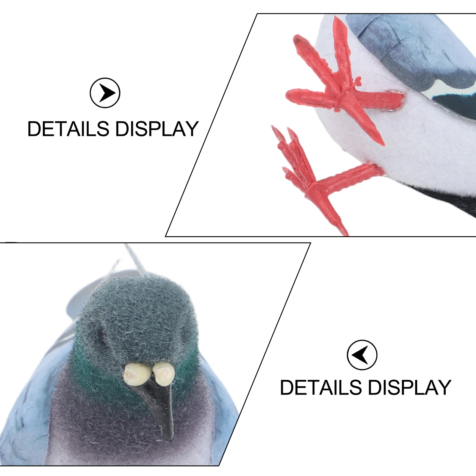 Simple Foam Pigeon for sculpture for Decorative Arrangement Teaching Support Bird Observation Activity Model Classroom Learning