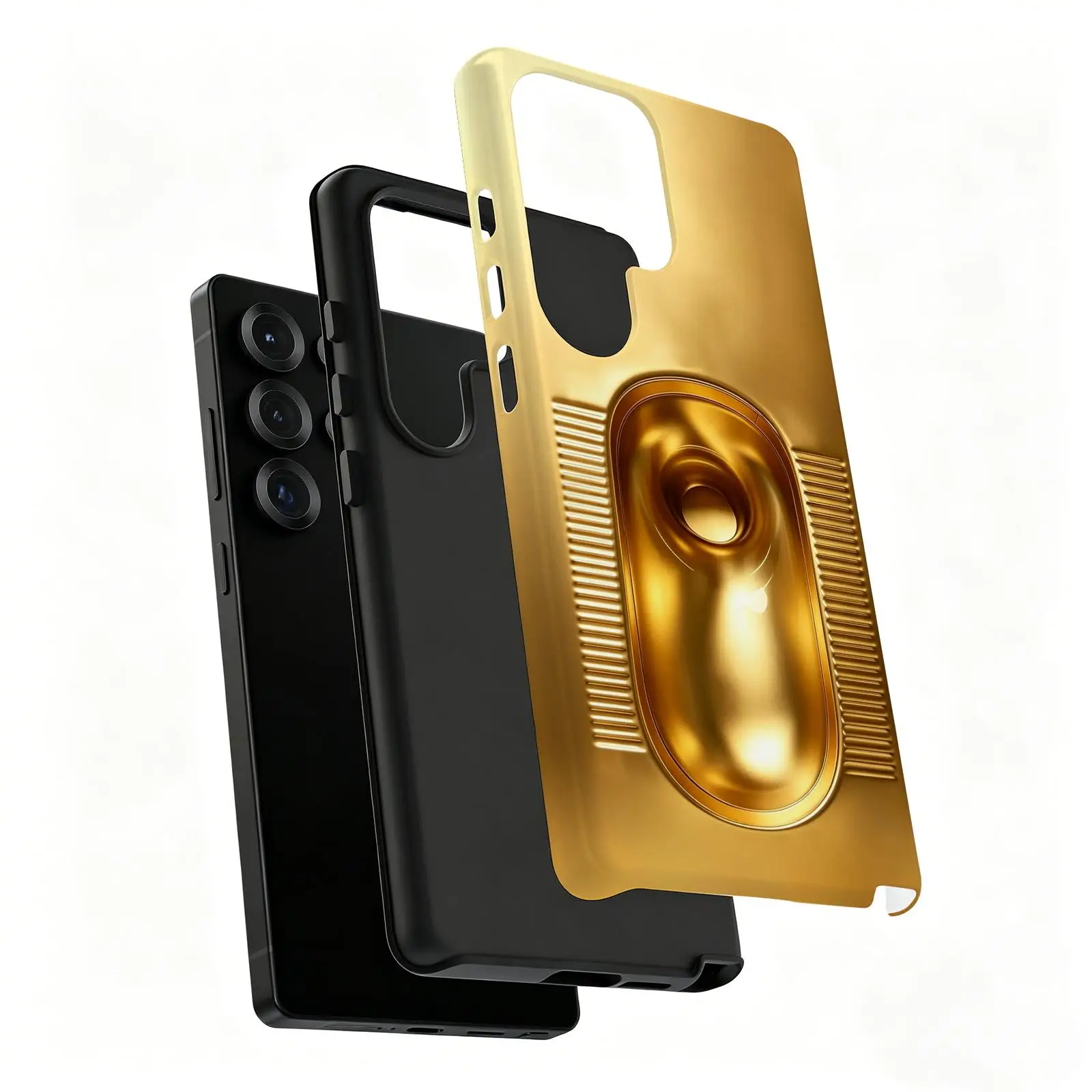 Phone Case For Samsung Galaxy S26 25 S24 S23 S22 S21 Ultra Glossy Film Phone Case Prank chamber pot gift for a friend view 5
