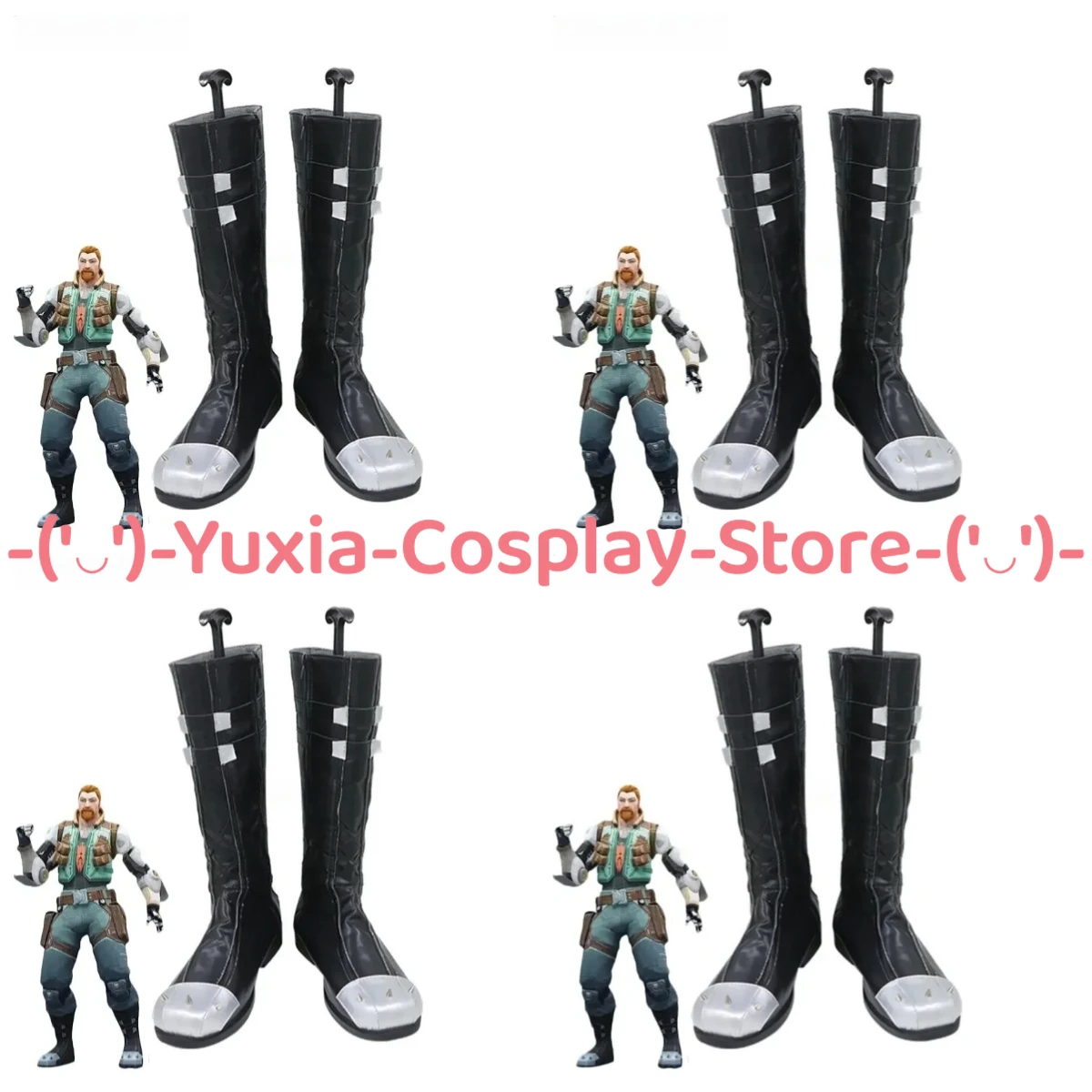 

Юксиакосплей! VALORANT Breach Обувь для косплея Аниме Игровой персонаж Опора Сапоги из искусственной кожи Хэллоуин Карнавальный костюм для вечеринки