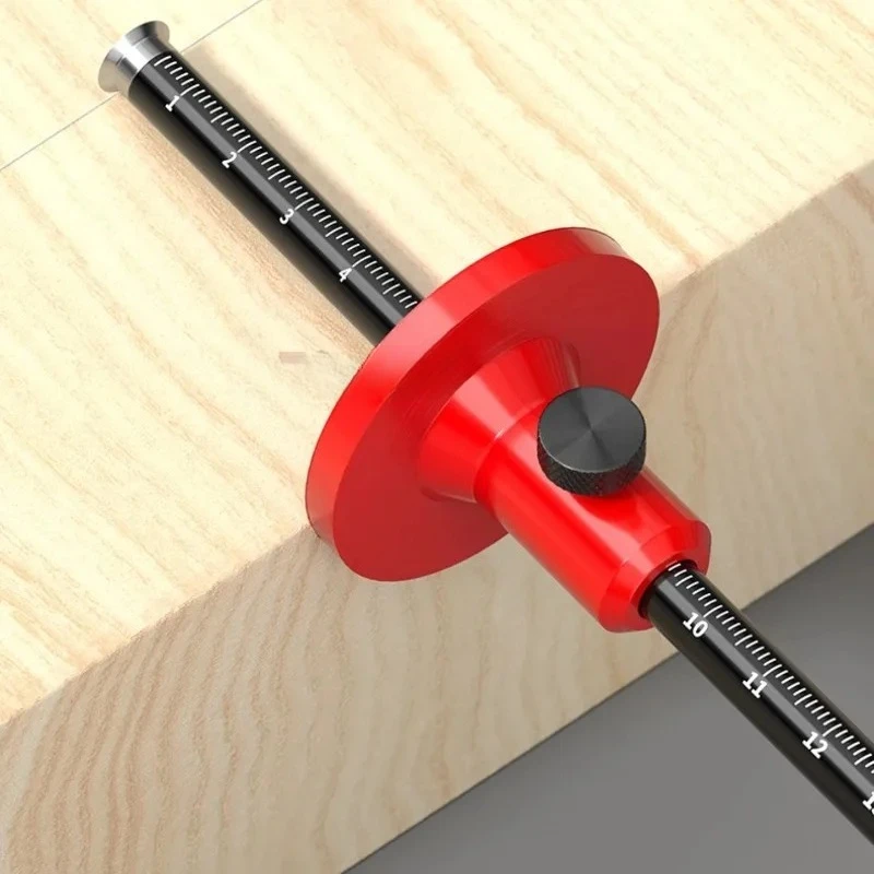 15cm/6in multifunctional positioning marking ruler for convenient measurement of depth in metric and imperial systems