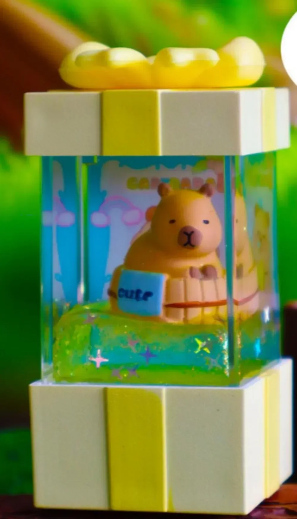 Capibara Blind Box Gift Set LED-licht Hars Ambachtelijk Nachtlampje Decoratief beeldje