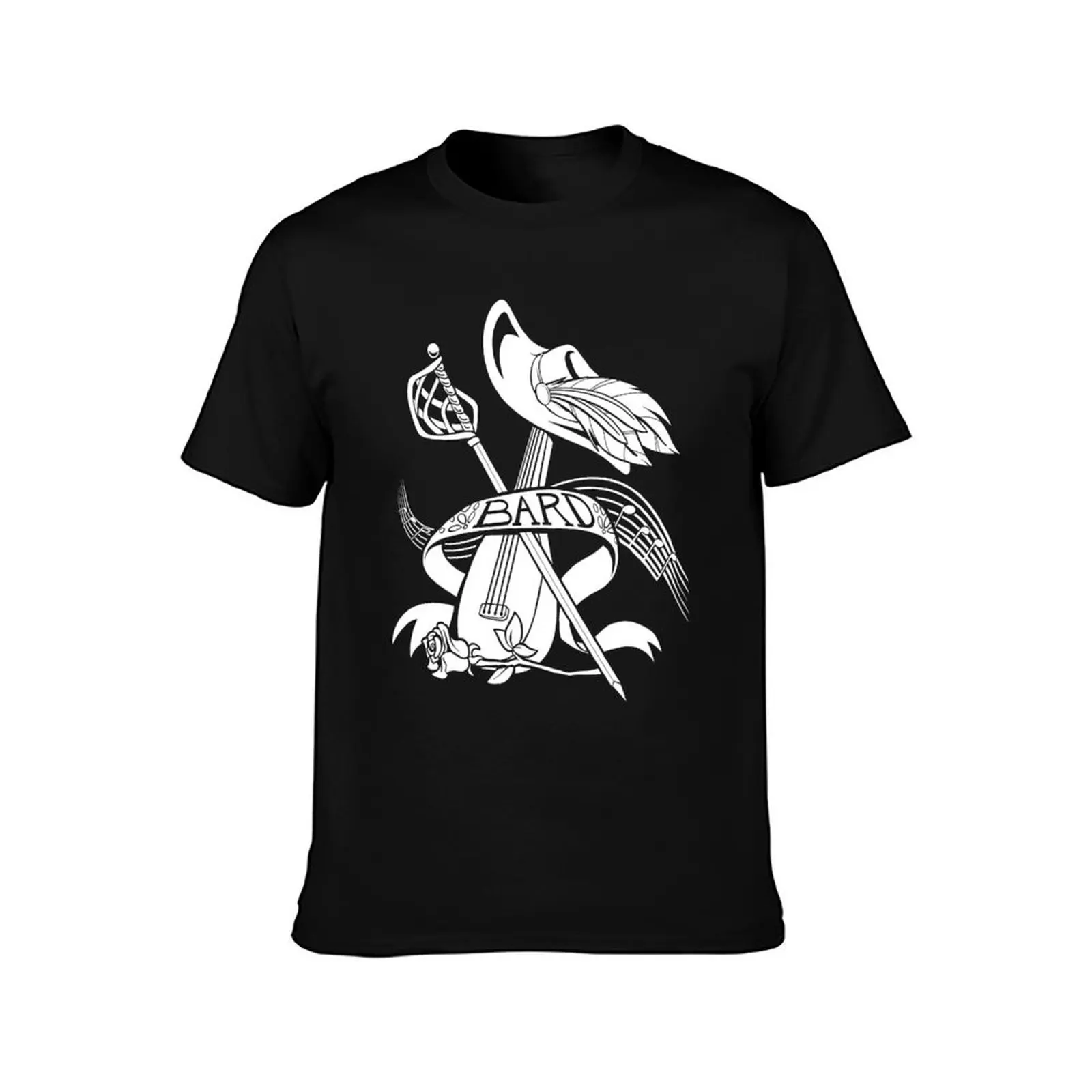 Bard Class - White Design T-Shirt Casual Street Style Short Sleeve Tee T-Shirt