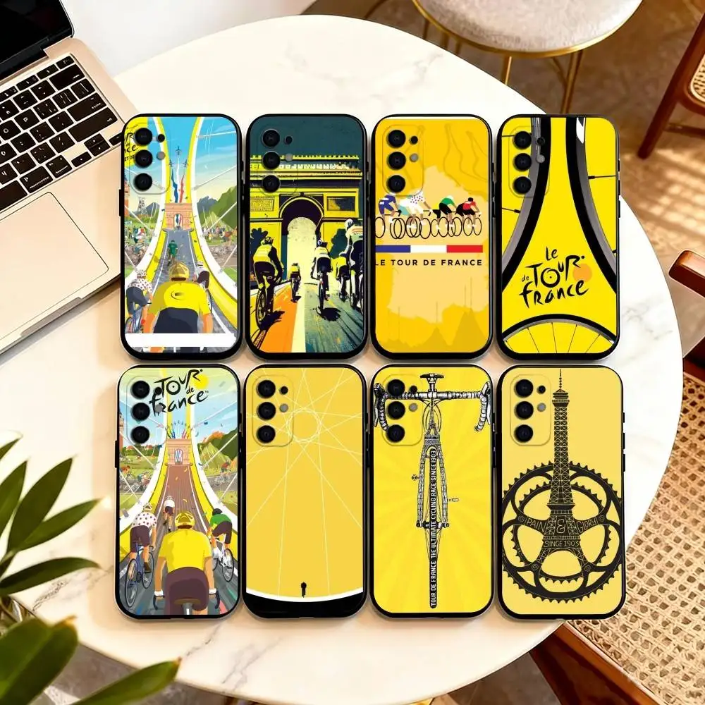 

Tour De F-France Bicycle Phone Case Black Silicone Soft For Samsung S25,S24,S21,S22,S23,S30,Ultra,S20,Plus,Fe,Lite