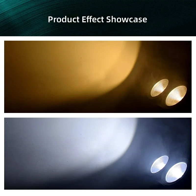 2x100w 2 Eye Led Blinder Light Warm Cool White Audience Blinder Light Cob Effect Audience Blinder Light with Strip for Bar Event