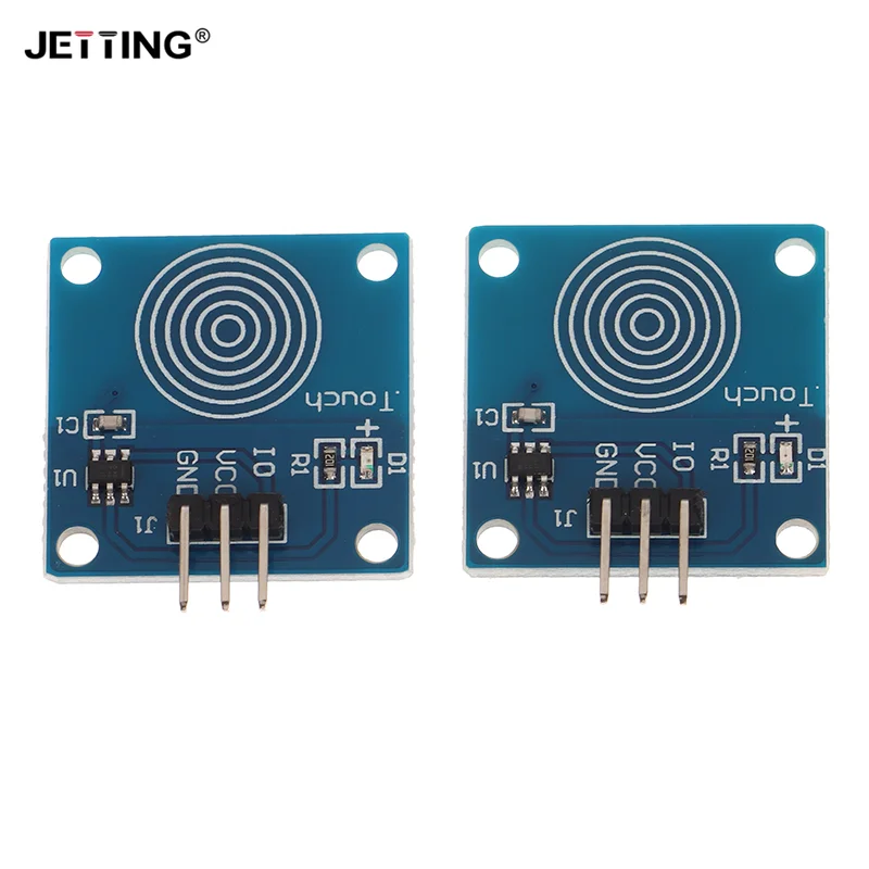 Módulo Interruptor Digital Capacitivo Sensor de Toque, 1 Canal Jog, alta Qualidade, Kit DIY, 2Pcs por Lote, TTP223