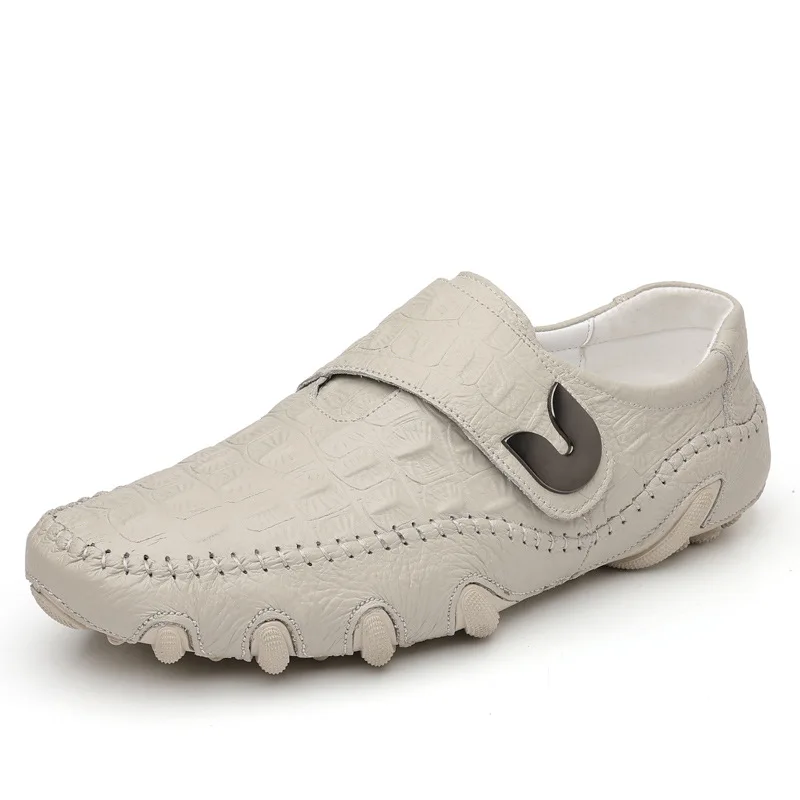 

British Style Men Loafers Soft Leather Casual Shoes for Men Flats Driving Shoes Fashion Breathable Men Black Moccasins