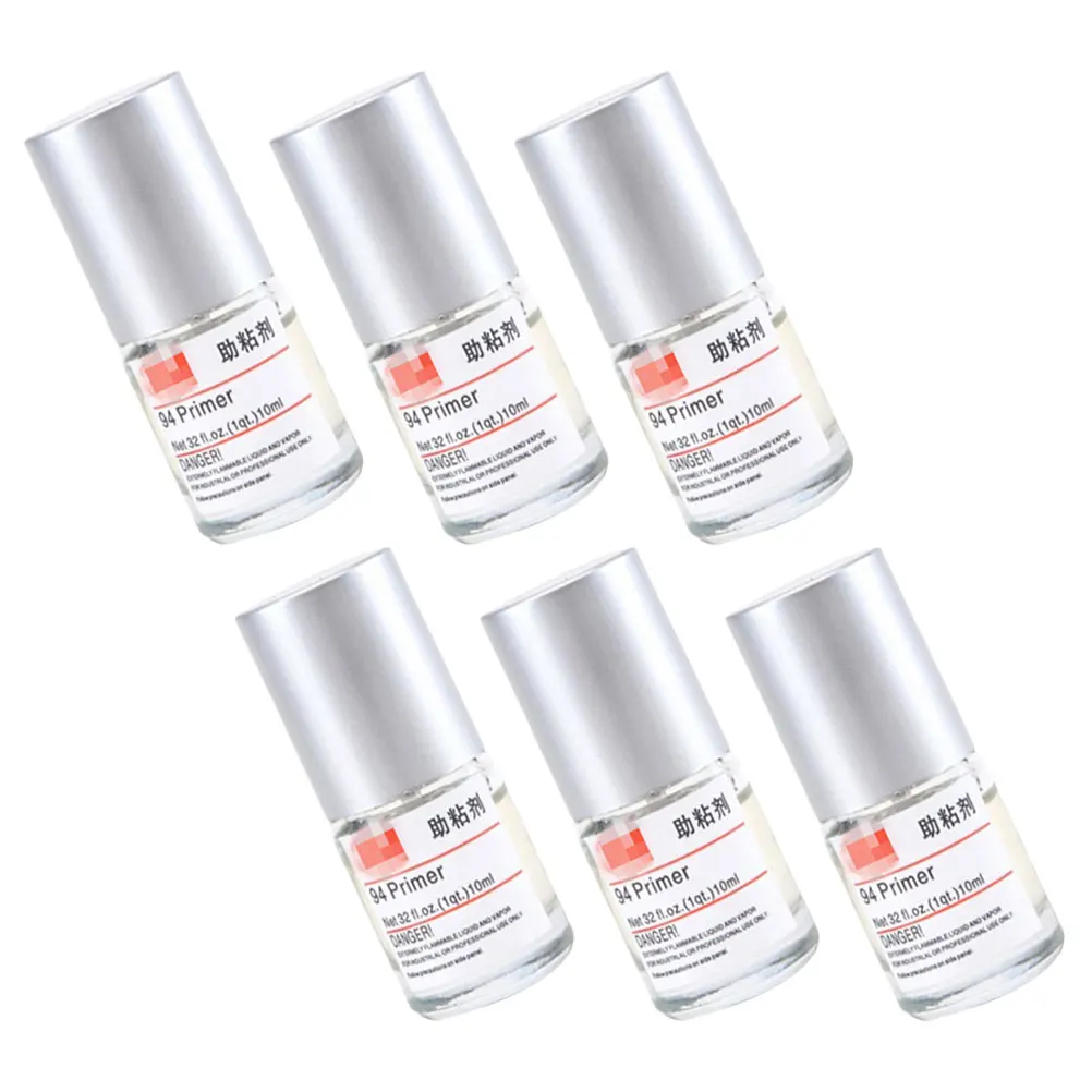 

6 Bottles Adhesion Promoter Automotive Double-Sided Adhesive Tape Enhancer Adhesive Primer Portable Car Accessories