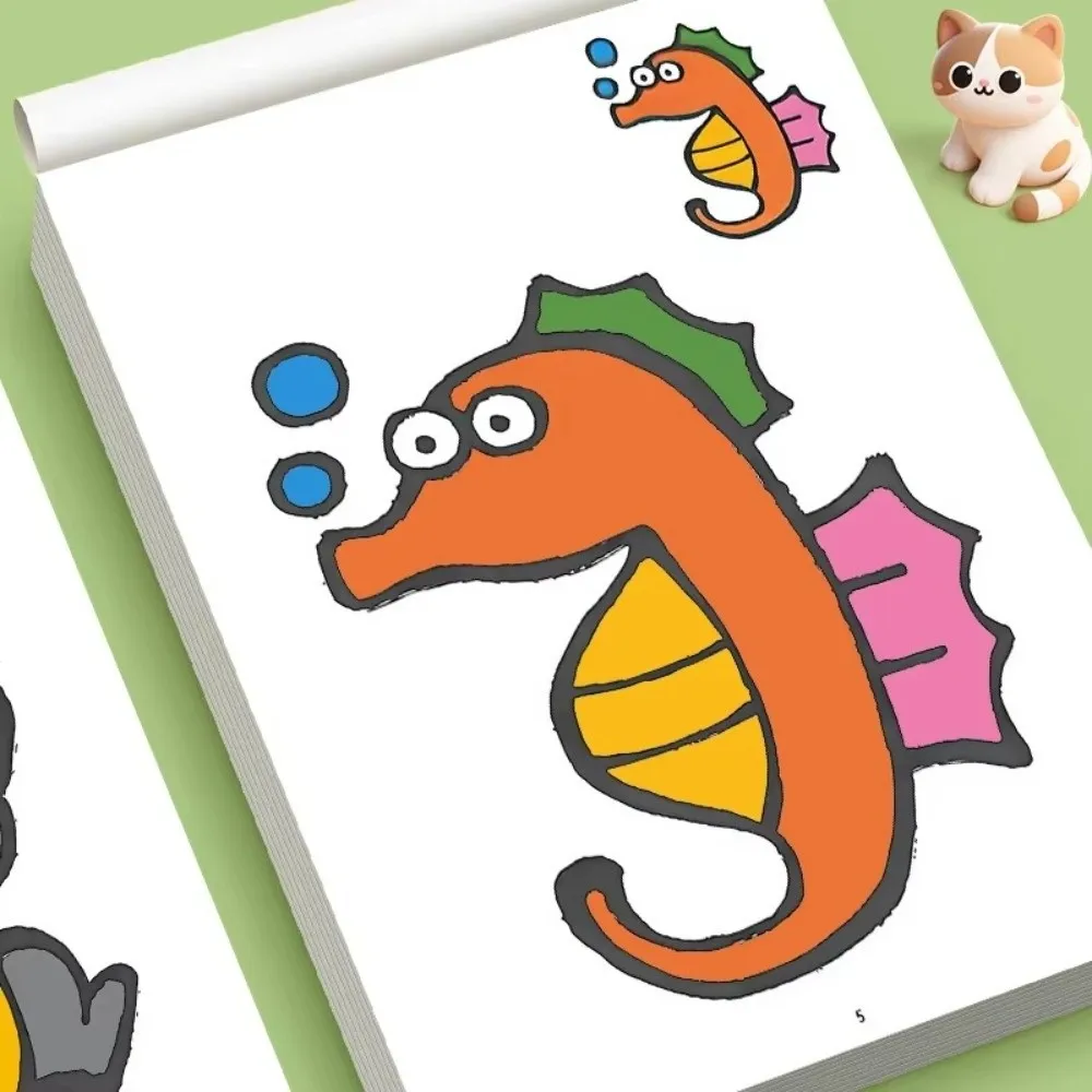 Fun Color Stick Figures Coloring Book 32 Pages Color Patterns Graffiti Coloring Book Unique Patterns Drawing Book Art Training
