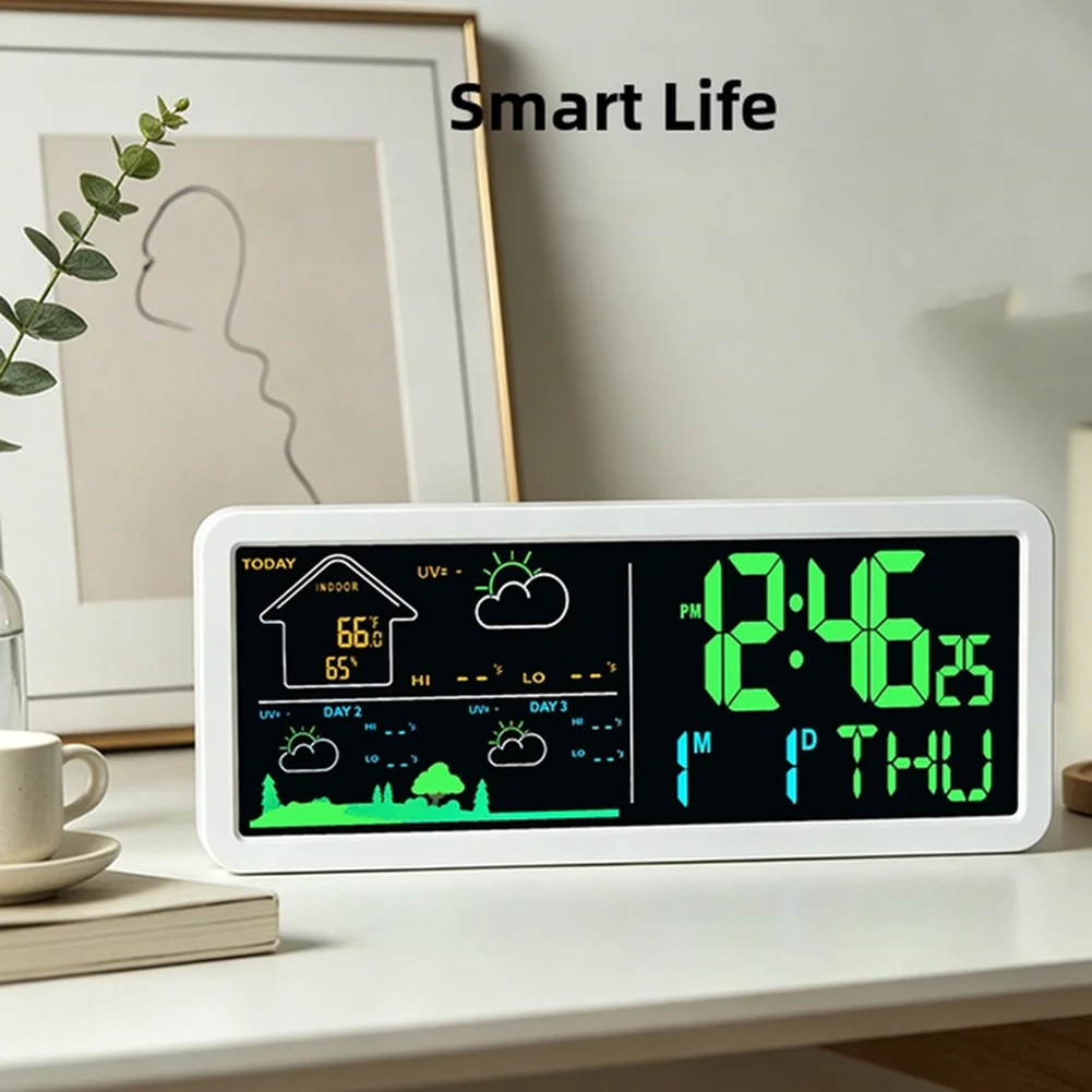3-day Weather Display Weather Forecast Clock Full-screen Display Date And Day Show 3-day Weather Forecast Clock
