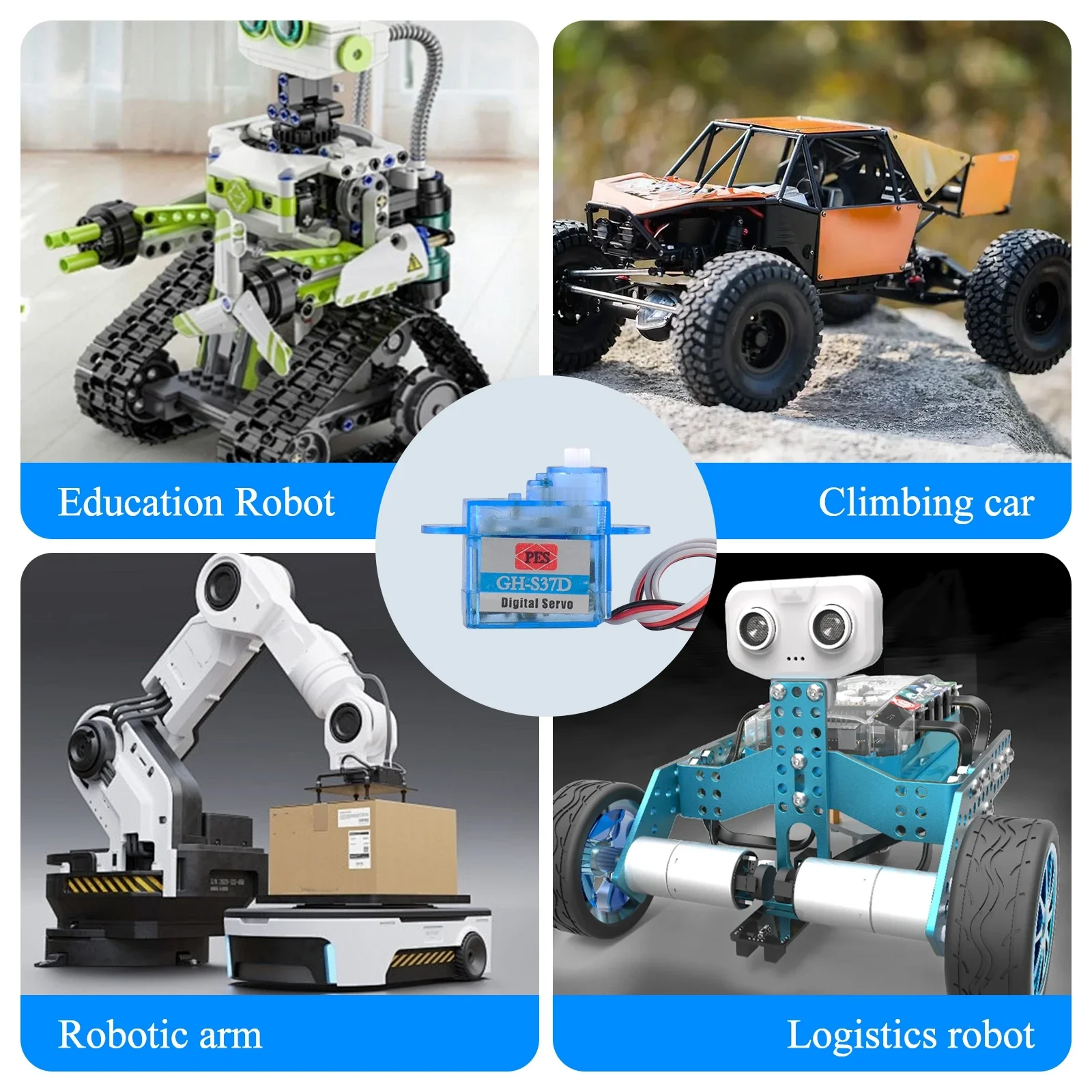 GH-S37D Micro Servo Digital Mini súper ligero 3,7g 90 grados para Control de aviones dirección de vuelo RC avión helicóptero barco Coche