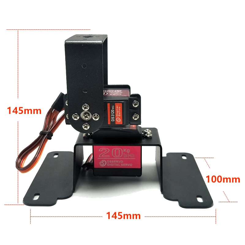 Dwukierunkowy stabilizator obrotowy z serwomotorem, podwójny stabilizator obrotowy z serwomotorem, programowalny ruchome ramię robota DIY