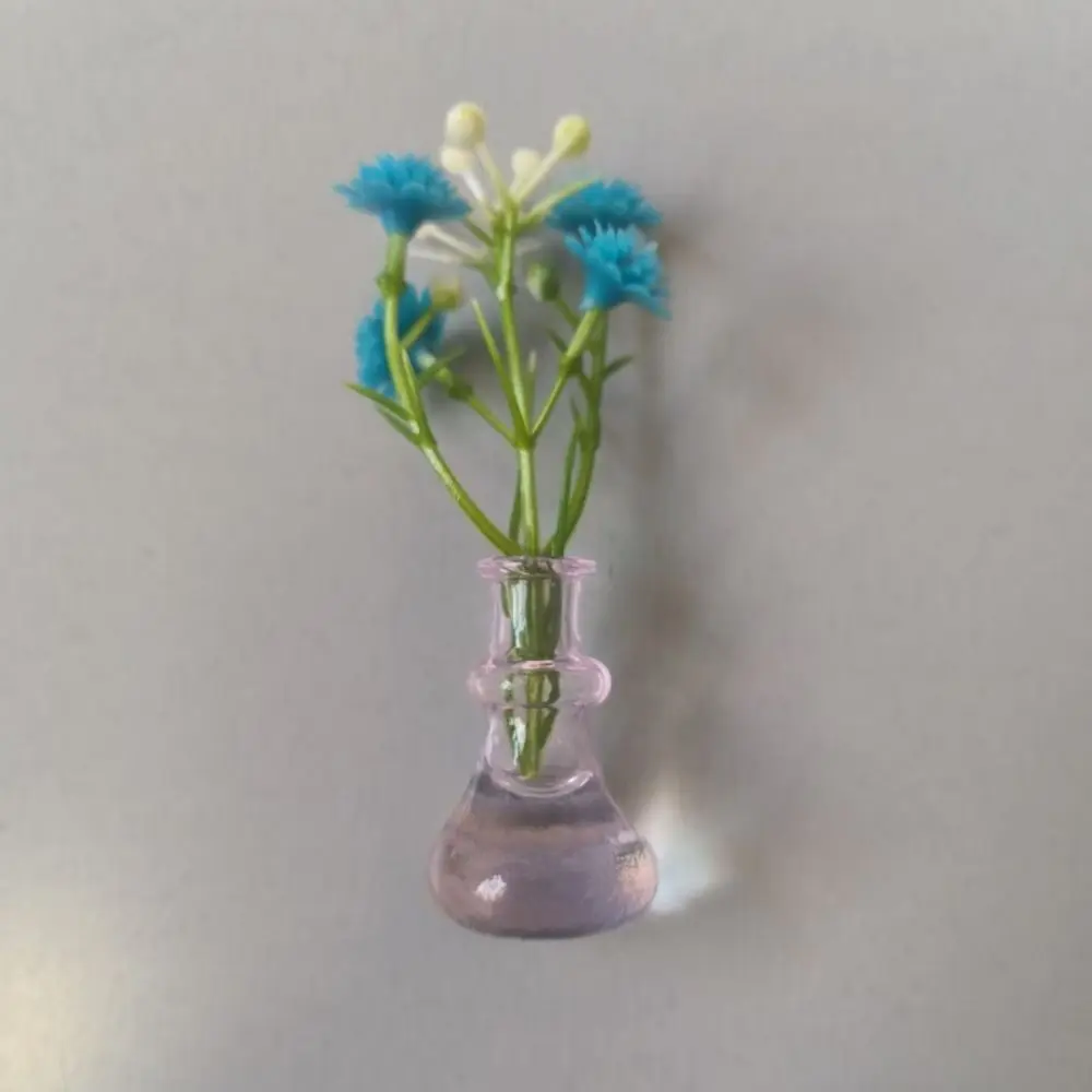 8/10Pcs Personality DIY Mini Glass Vase Magnets Creative Exquisite Refrigerator Magnets Vase Funny 3D
