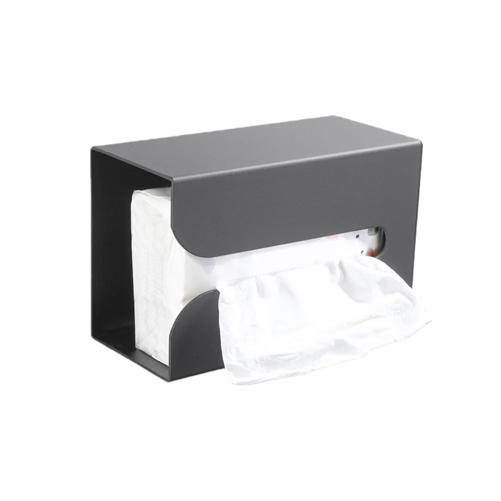 

Компактное решение для внутреннего использования, 12*18*9 см, алюминиевая стойка для салфеток, алюминиевый настенный держатель для салфеток, современный домашний декор