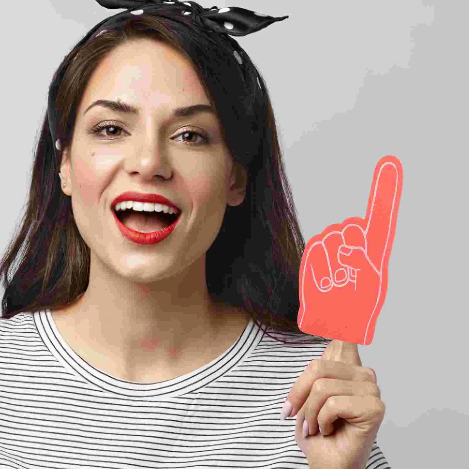 12 Pcs Photo Prop Cheer Leading Foams Finger Tumbler Sports Accessories Noisemaker for Sporting Events Eva Party Favor