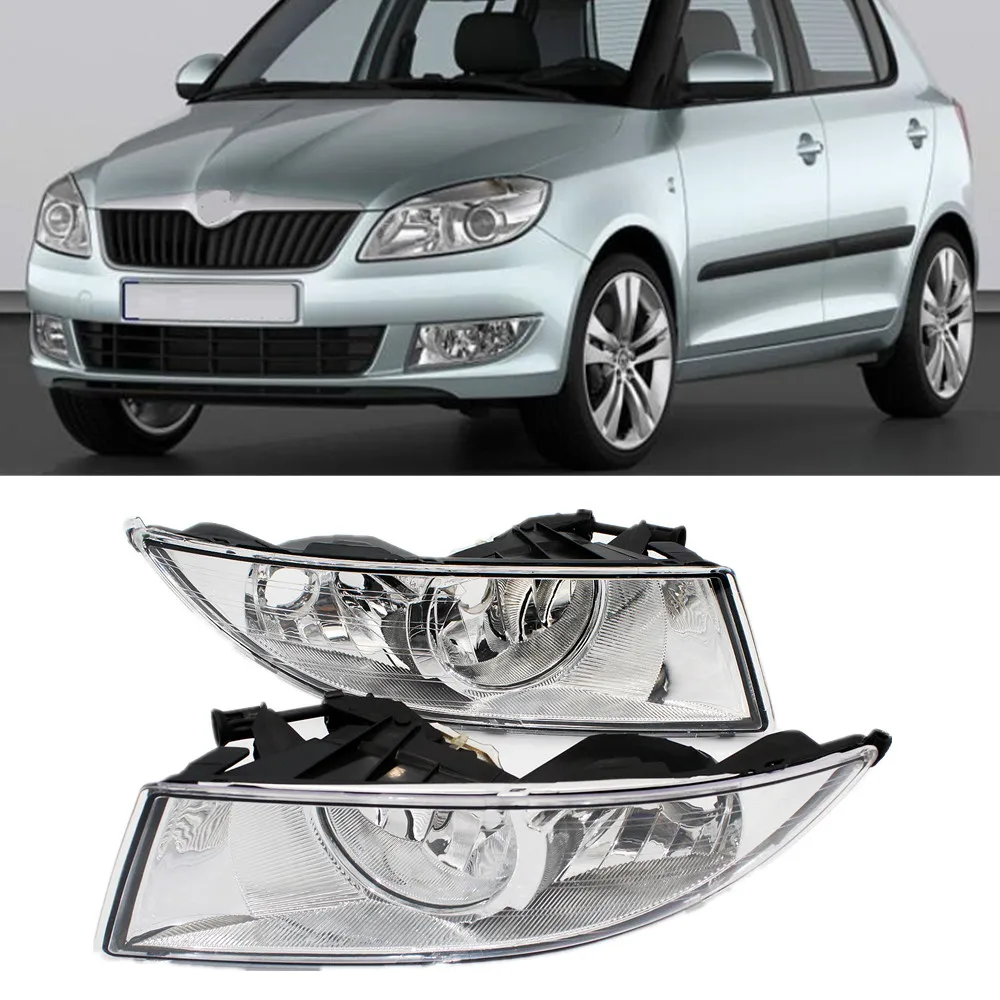 

Противотуманная фара переднего бампера для Skoda Fabia 2011 2012 2013 2014 2015, фары дальнего света без лампочек