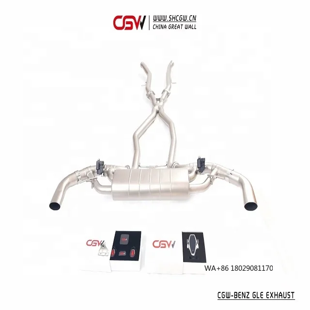 

CGW Muffler Catback Tips with Gesture Valve Control for GLE 320 400 450 Active Sound Exhaust