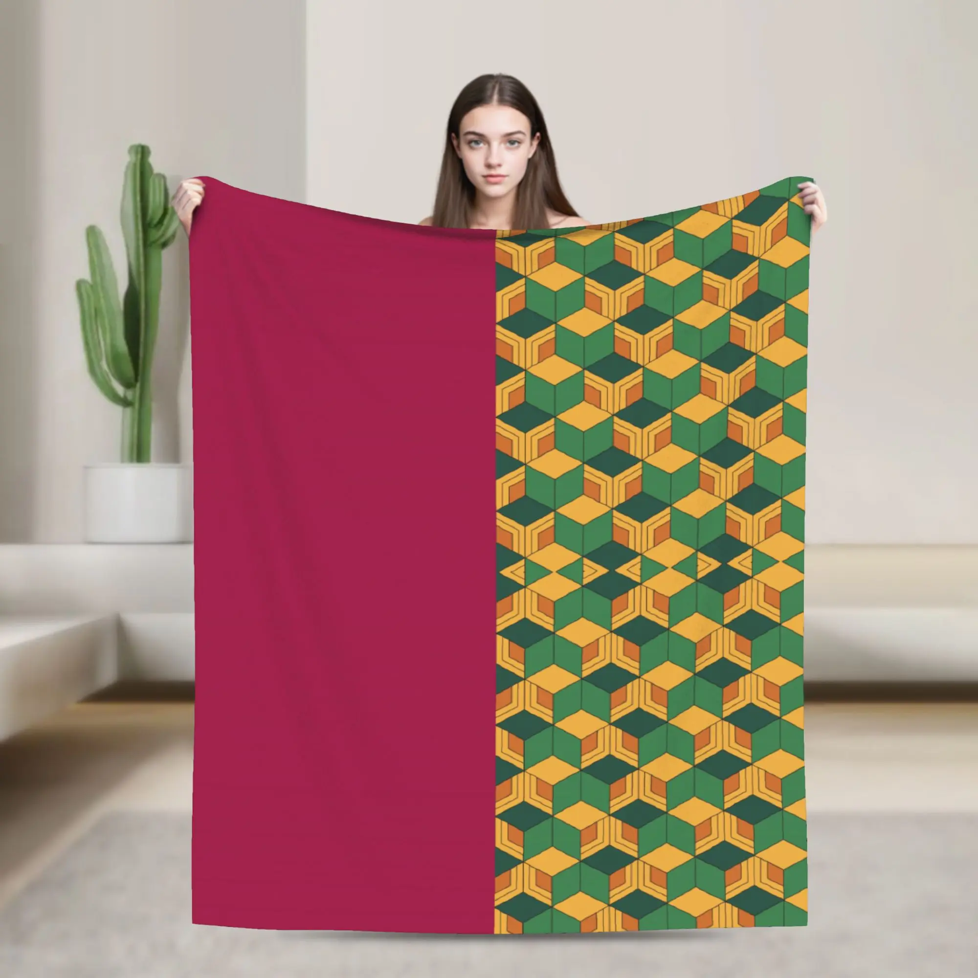 

Kimetsu No Yaiba Anime Flannel Blanket Awesome Throw Blankets for Home 200x150cm Bedspread