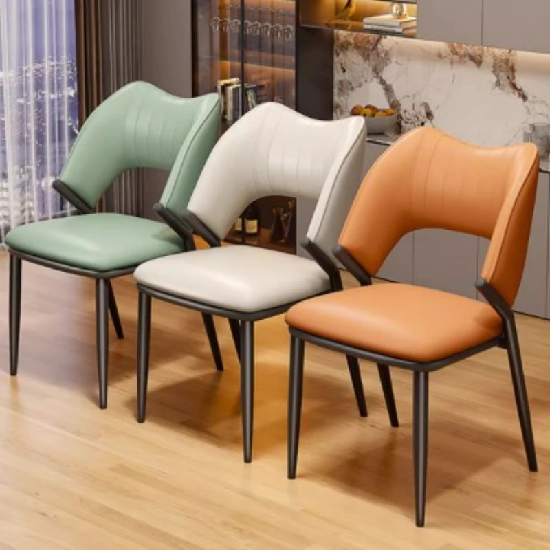 

Simple Elegant Dining Chairs Kitchen Restaurants Italian Occasional Chair Hotel Designer Chaises Salle Manger Home Furniture