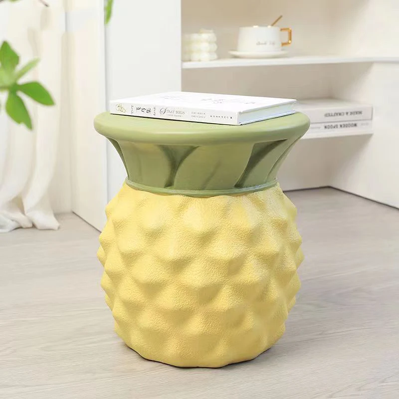 

Pineapple Stool Hallway Ottoman Footrest Living Room Decoration Furniture Shoe Changing Stool Small Table Coffee Table Sofa Side