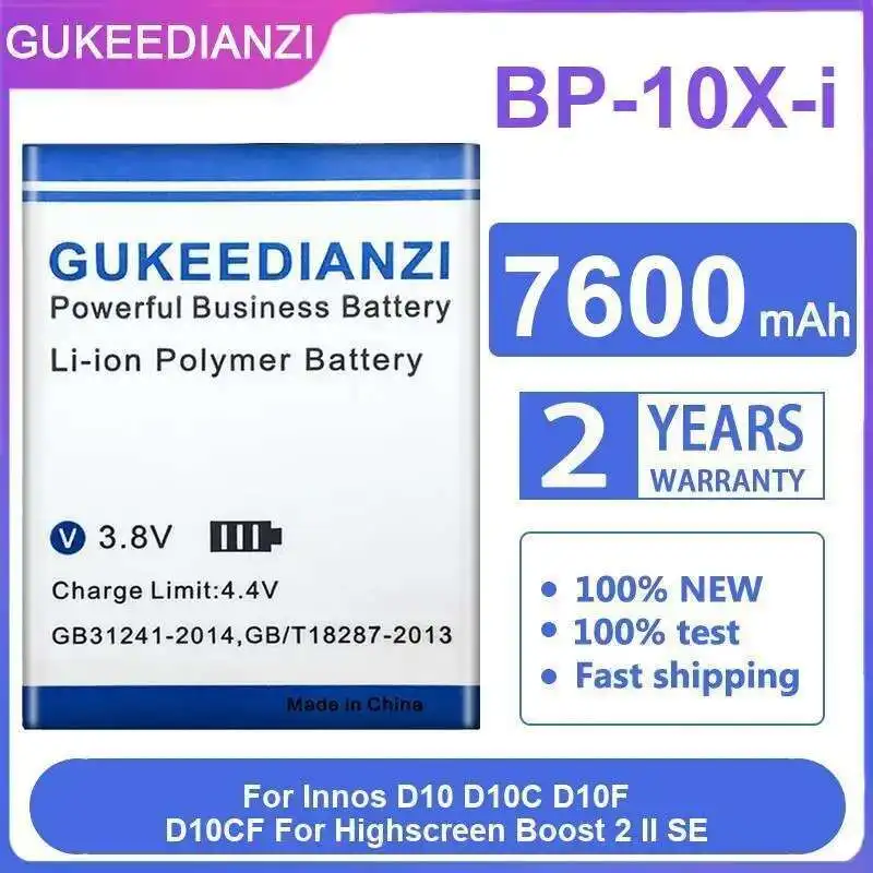 

Mobile Phone Battery High Performance 7600Mah BP-10X-I For Innos D10 D10C D10F D10CF Highscreen Boost 2 II SE