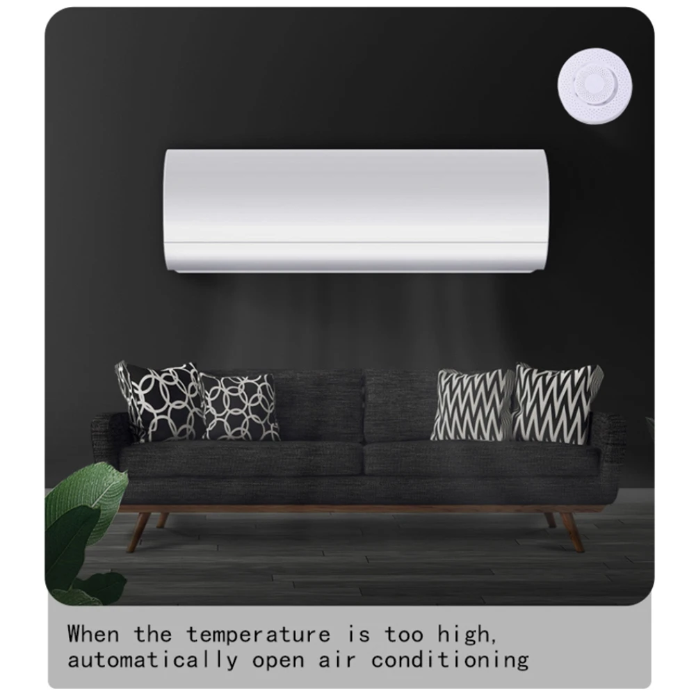 Caja de aire inteligente Zigbee/Tuya, Detector de dióxido de carbono, Sensor de Gas CO2, formaldehído, VOC, Sensor de temperatura y humedad