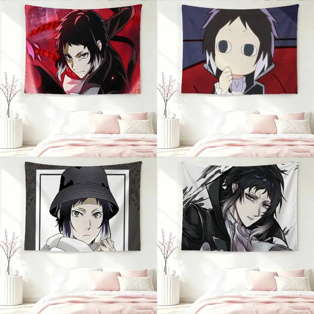 R-Ryunosuke Akutagawa B-Bungo Stray Flag Digital Printing Banner for Garage Wall Out Door Decoration