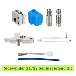 Artillery Sidewinder X1/X2 Genius/ Genius Pro Brass Nozzle Heating Block Throat And Thermistor Idler Arm 3D Printer Parts