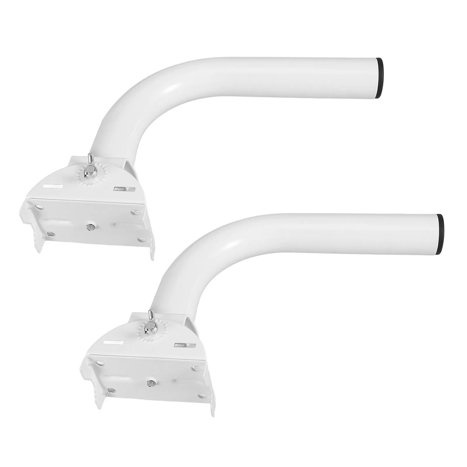 2Pcs Outdoor Security Camera Pole Mount Bracket Wireless Bridge Antenna Roof Mount Extension Weather Resistant Stable