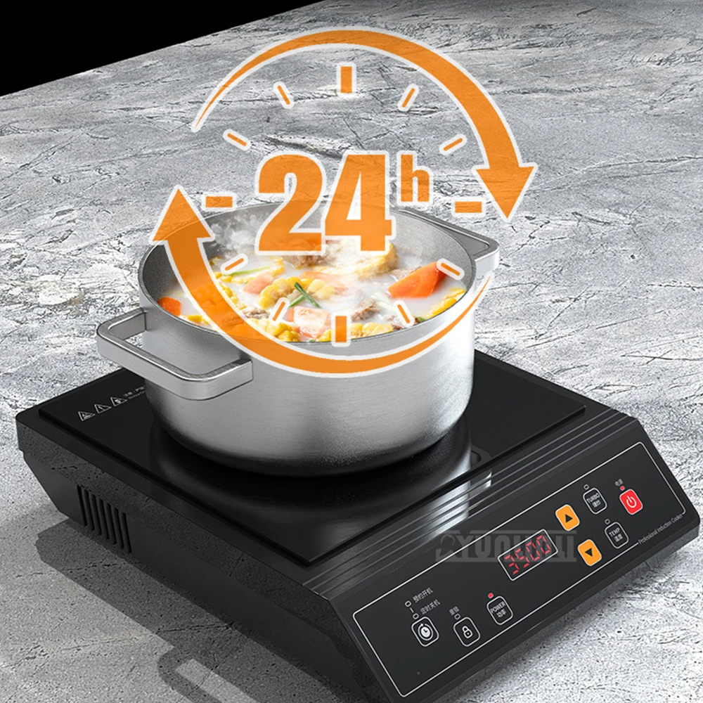 عالية الطاقة 3500 واط طباخ التعريفي التجاري شقة أعلى موقد التعريفي للمطبخ استخدام خيارات الجهد 220 فولت/110 فولت #4