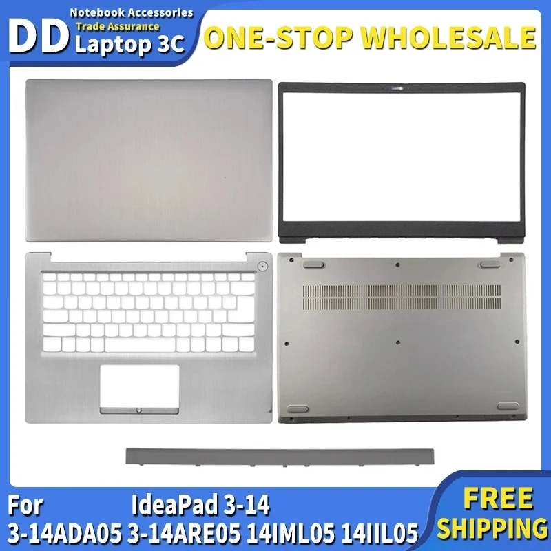 

НОВИНКА для IdeaPad 3-14 3-14ADA05 3-14ARE05 14IML05 14IIL05 задняя крышка ЖК-дисплея, передняя панель, петли, упор для рук, нижняя часть клавиатуры