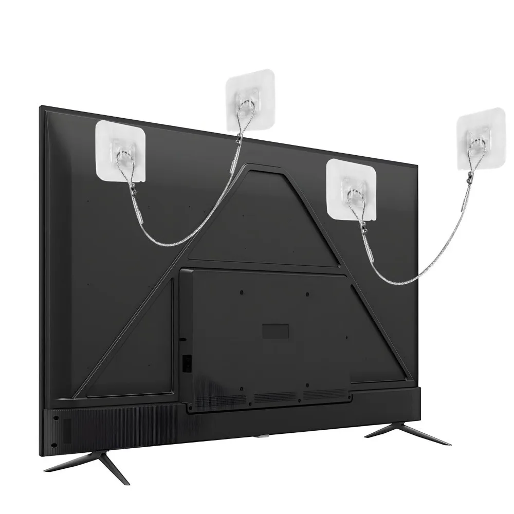 Anti-Tip TV Safety Strap Premium Adjustable Anti-Tip Furniture Fastening Kit Secure Easy Install