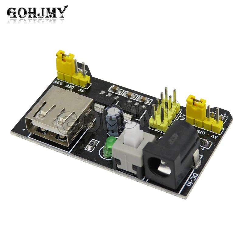 Special power module for Breadboard 2-way Breadboard module compatible with 5V/3.3V DC voltage stabilizing module