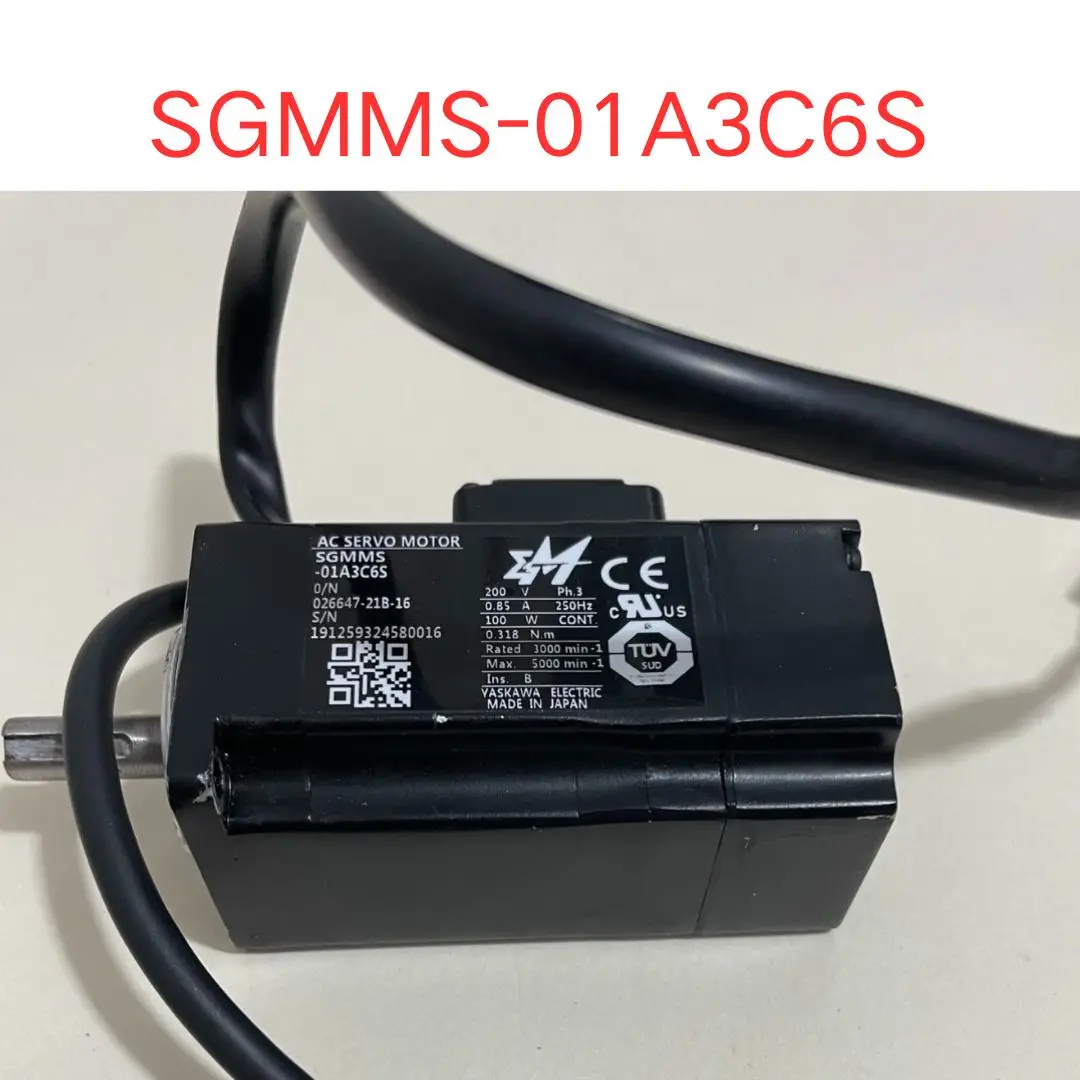 used SGMMS-01A3C6S servo motor 100W test OK Fast shipping
