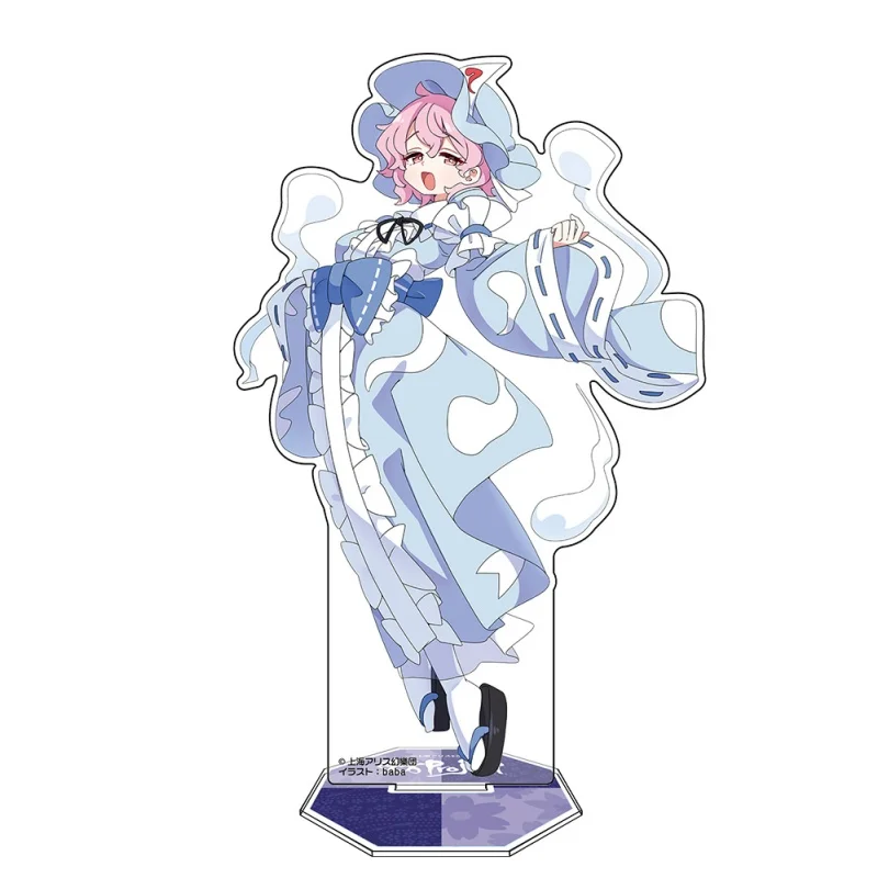 Game Touhou Project Fan Art Acrylic Stand Anime Keychain Reimu Hakurei Character Desktop Ornament Cute Collectible Decor