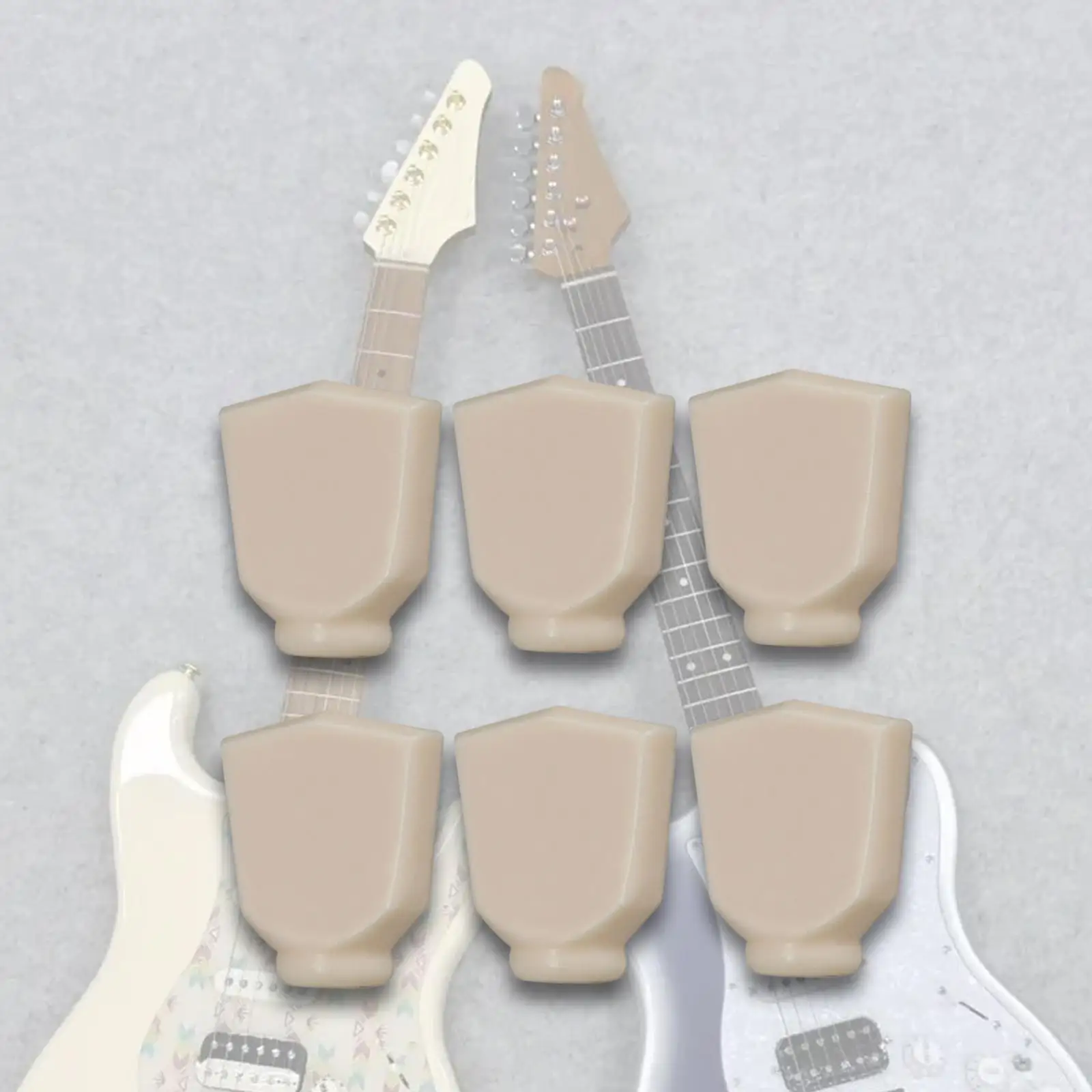 6x ضبط الغيتار الوتد زر عالية الأداء استبدال أجزاء ضبط زر المفتاح #4