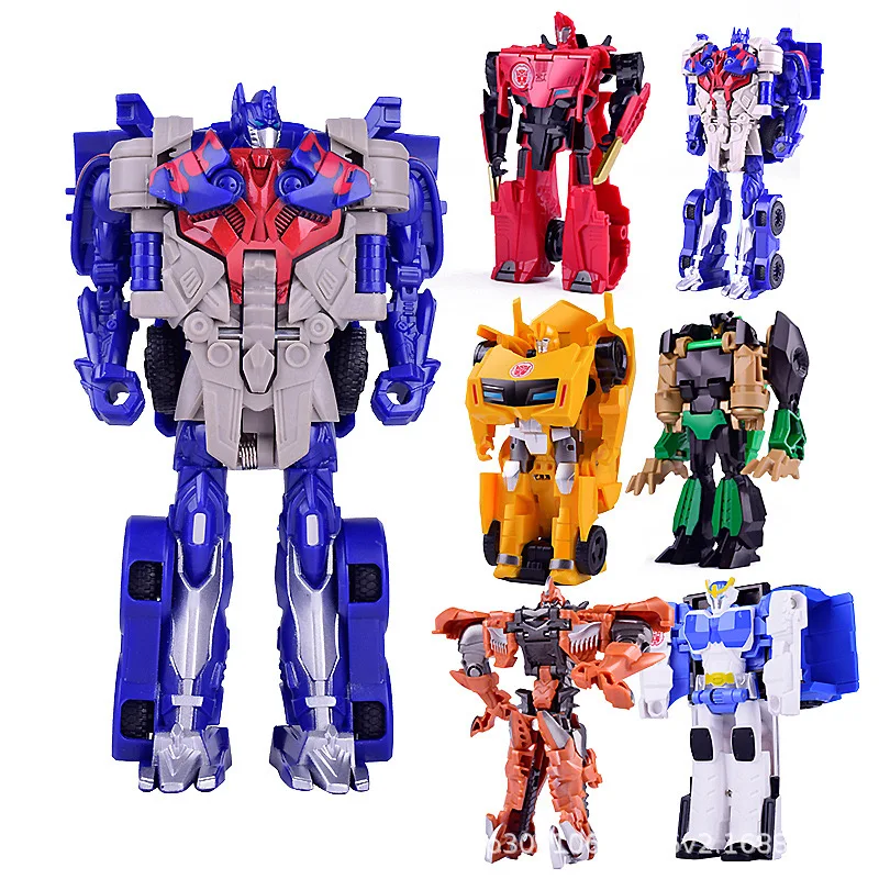 12CM Transformation Robot Car Action Figures Transforming Toys One-Step Deformed Car Dinosaur Model Toy For Boys Birthday Gifts