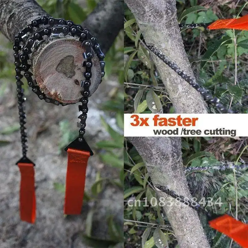 

Portable Survival Chain Saw Bushcraft Kit Chainsaws Emergency Camping Hiking Pocket Tool Outdoor Hunt Fish Hand Tool Wire saw