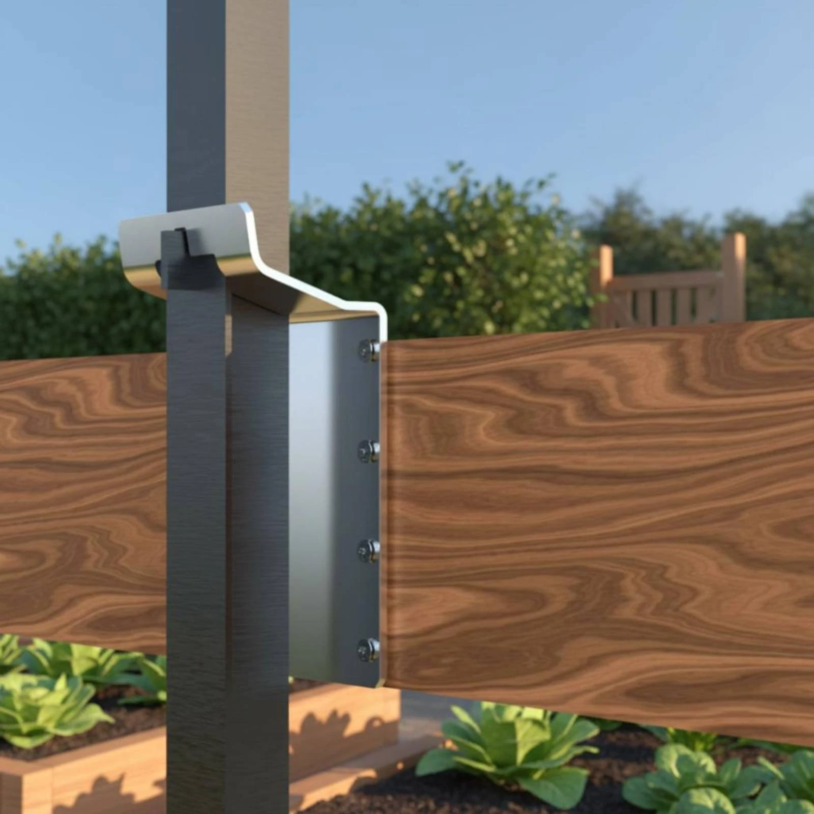 

6 Pieces T-Post Fence Bracket Notched T-Post Mounting Bracket Outdoor Hardware Pre-Drilled Holes Easy to Install