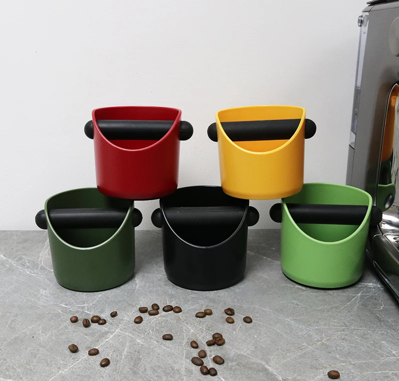 Kaffee-Klopf box Anti-Rutsch mit abnehmbarem Stangen schleif behälter Anti-Rutsch-Stoßdämpfer für Barista-Espresso maschinen zubehör – Detail 5