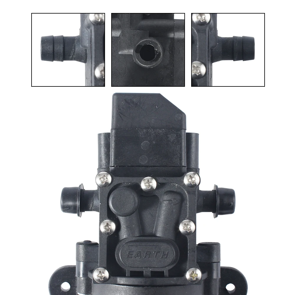70w 220V pompa acqua 12V 6A 4-6.0l/min 0.9mpa alimentatore elettrico 12v spina ue per lavaggio auto pulizia irrigazione pompa a soffietto