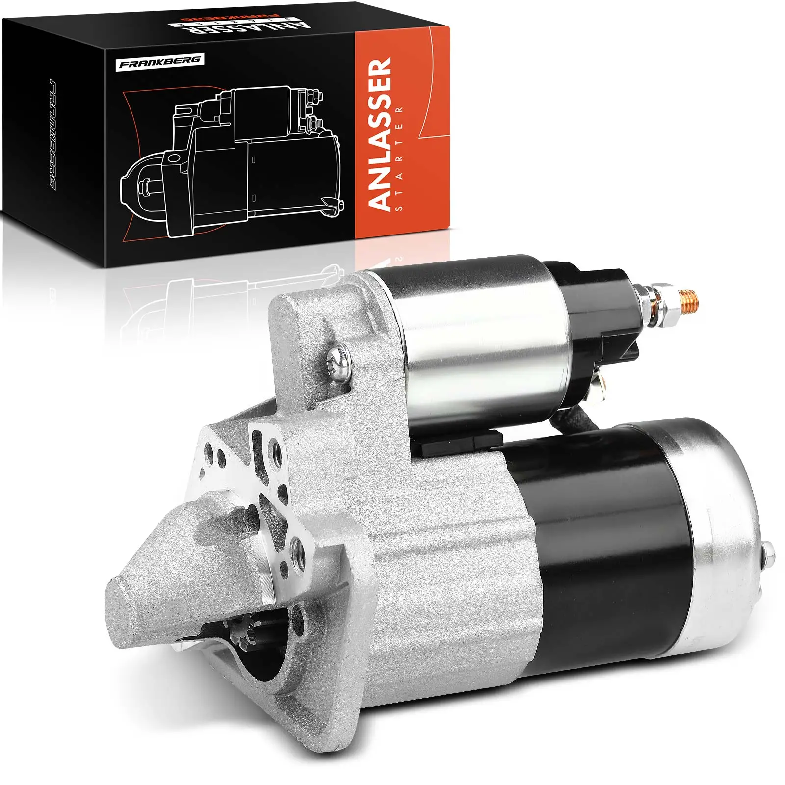 Frankberg 1x Starter Starter for Dacia Logan Pick-up Sandero Nissan Cube Juke Kubistar Box Micra III Note 32968N 8200251007
