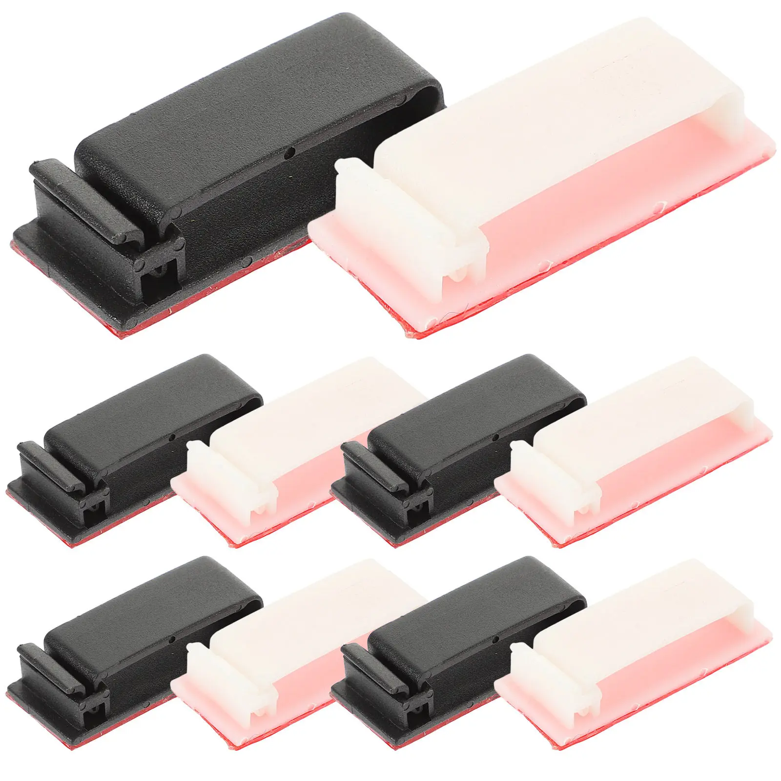 20Pcs Wire Management Clips Easy Install No Drill Self Adhesive Cable Clips for Desk Computer Network Cable Organization Under