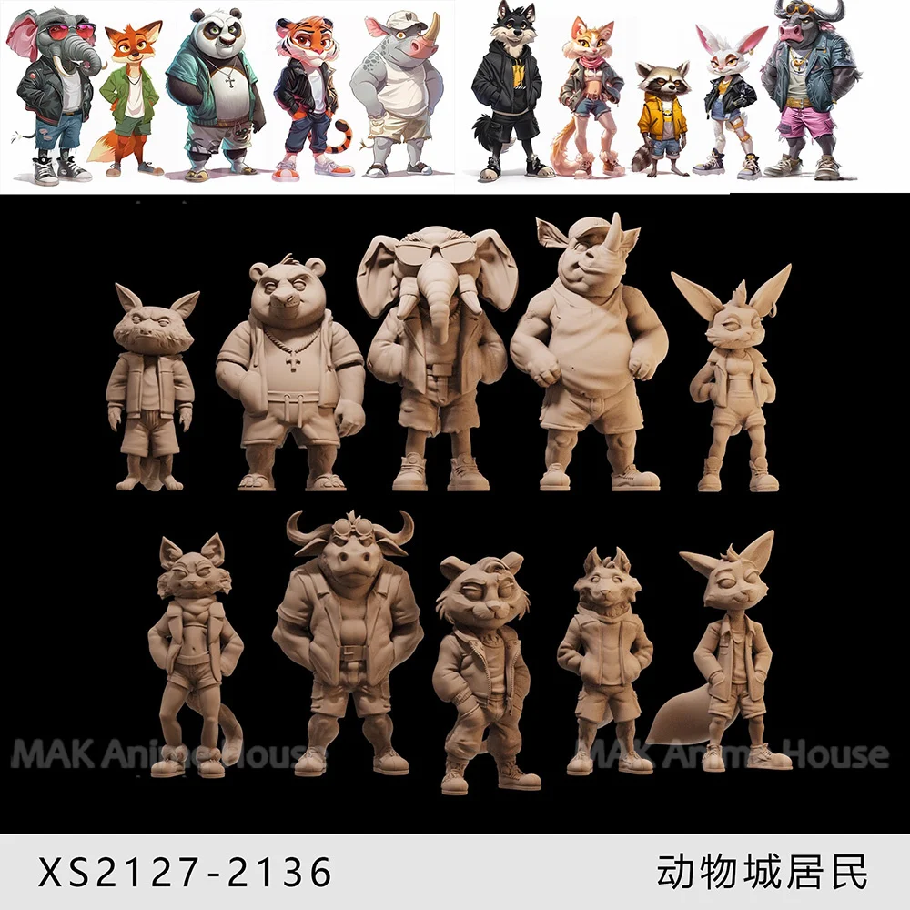 Miniatures Figures 1/64Circus Magicians Clowns Ballet Dancers Need Acrobatics Unpainted Diorama Model Creative Garage Scene Doll