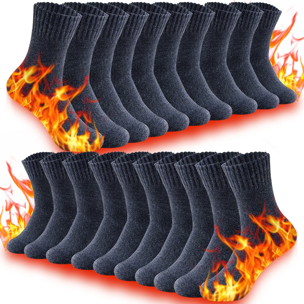 3/5 пар осенне-зимних мужских носков, толстые теплые мужские уличные супер толстые зимние ботинки, носки-полотенца, домашние напольные носки для мужчин, длинные носки