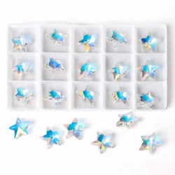 AB Color Crystal Pendants Shiny Charms Loose Beads for Necklace Bracelet Earring DIY Crafting Jewelry Accessory Making Supplies