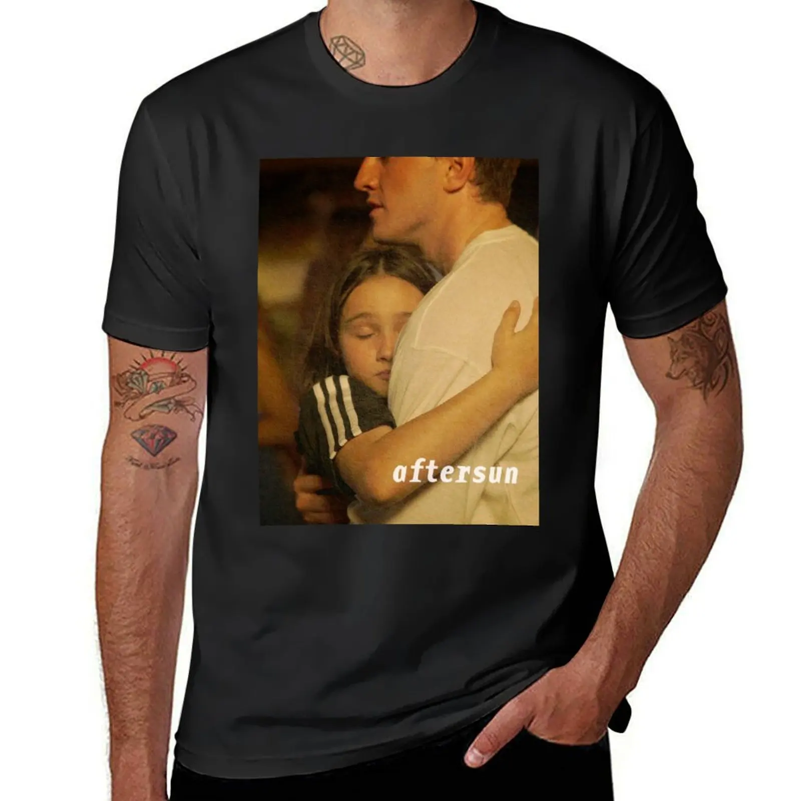 Aftersun Movie Poster Remake with Paul Mescal T-Shirt oversized boys whites vintage heavyweight t shirts for men