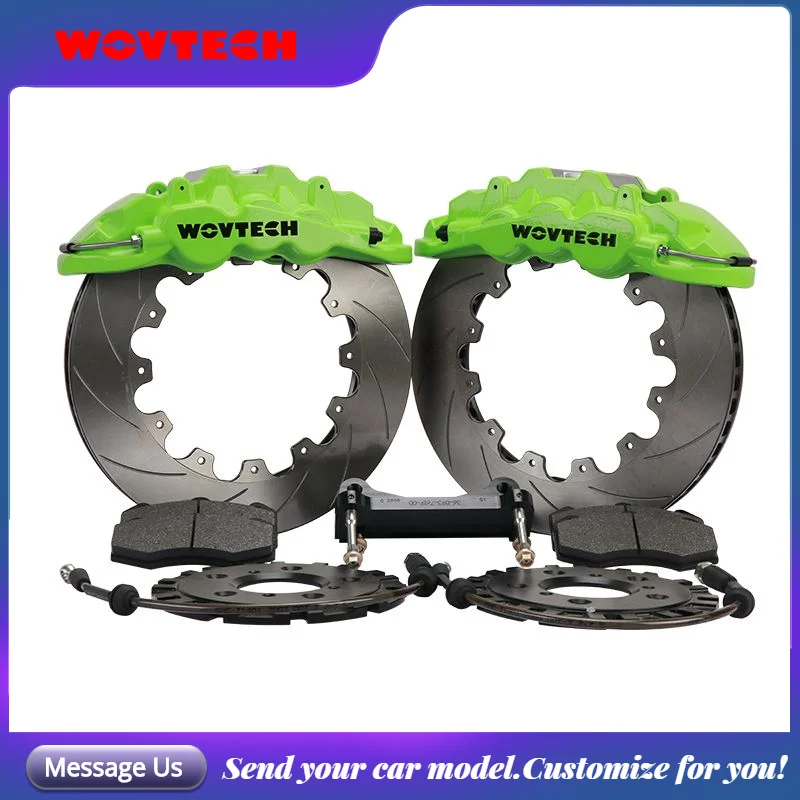 Fluorescent Green Big Brake Kit 6 Piston high level calipers with 410*36mm Discs for Land Rover Evoque front 21 inch wheel