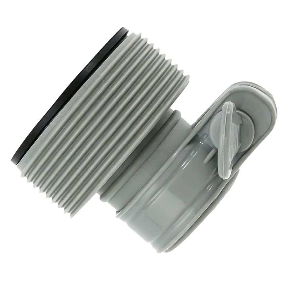 Secure Water Connection Adapter Water Connection Threaded Hose Connector Gray Pool Filter Adapter Leak for proof Seal